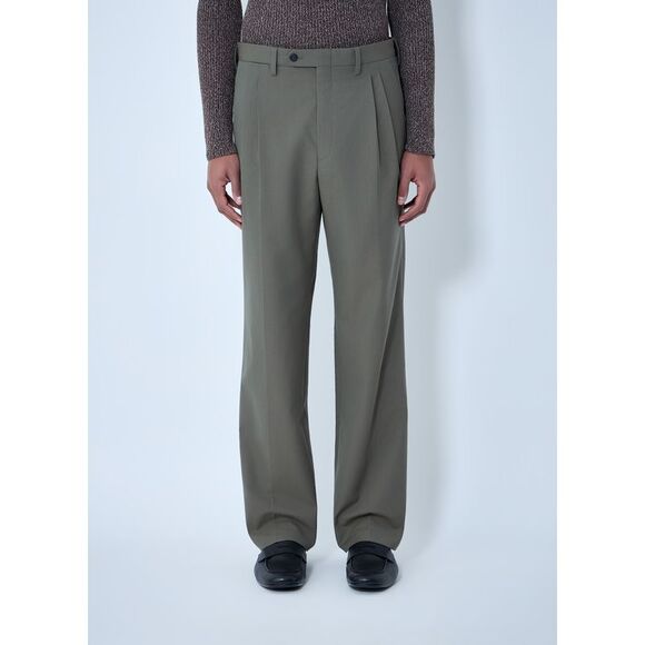 Prada Men Wide-Leg Wool Pants